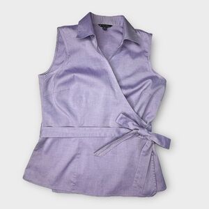 Brooks Brothers Purple Wrap Top